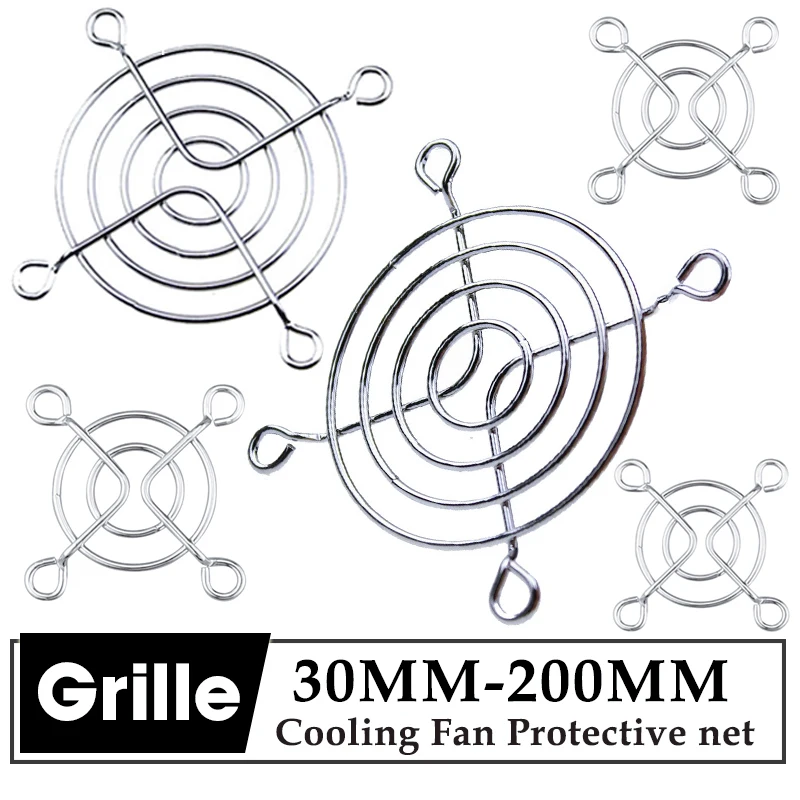 Gdstime Fan Grille for Fan 140mm 135mm 120mm 80mm 70mm 60mm 40mm Cooling Fan Guard Metal Grill Computer Fan Protective Grille