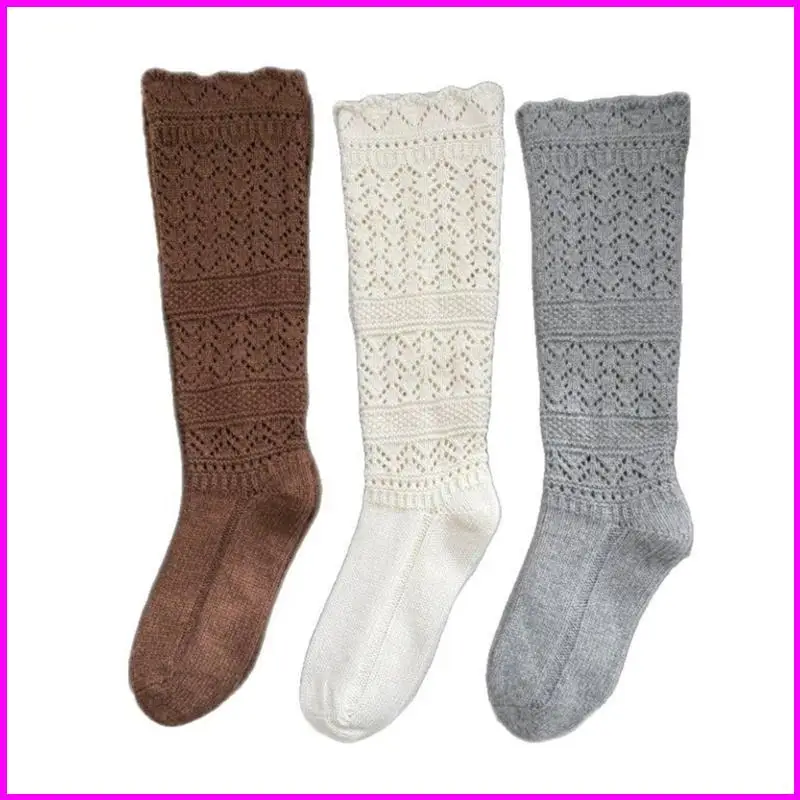 

Elastic Stackable Winter Socks For Women Soft Polyester Intermediate Calf Fall Fashion Warmth