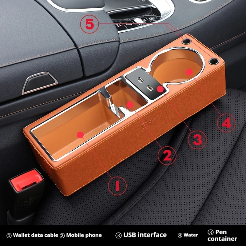 Car Seat Gap Filler Organizer  - Seat Gap Filler Organizer With Usb Charger recension och pris