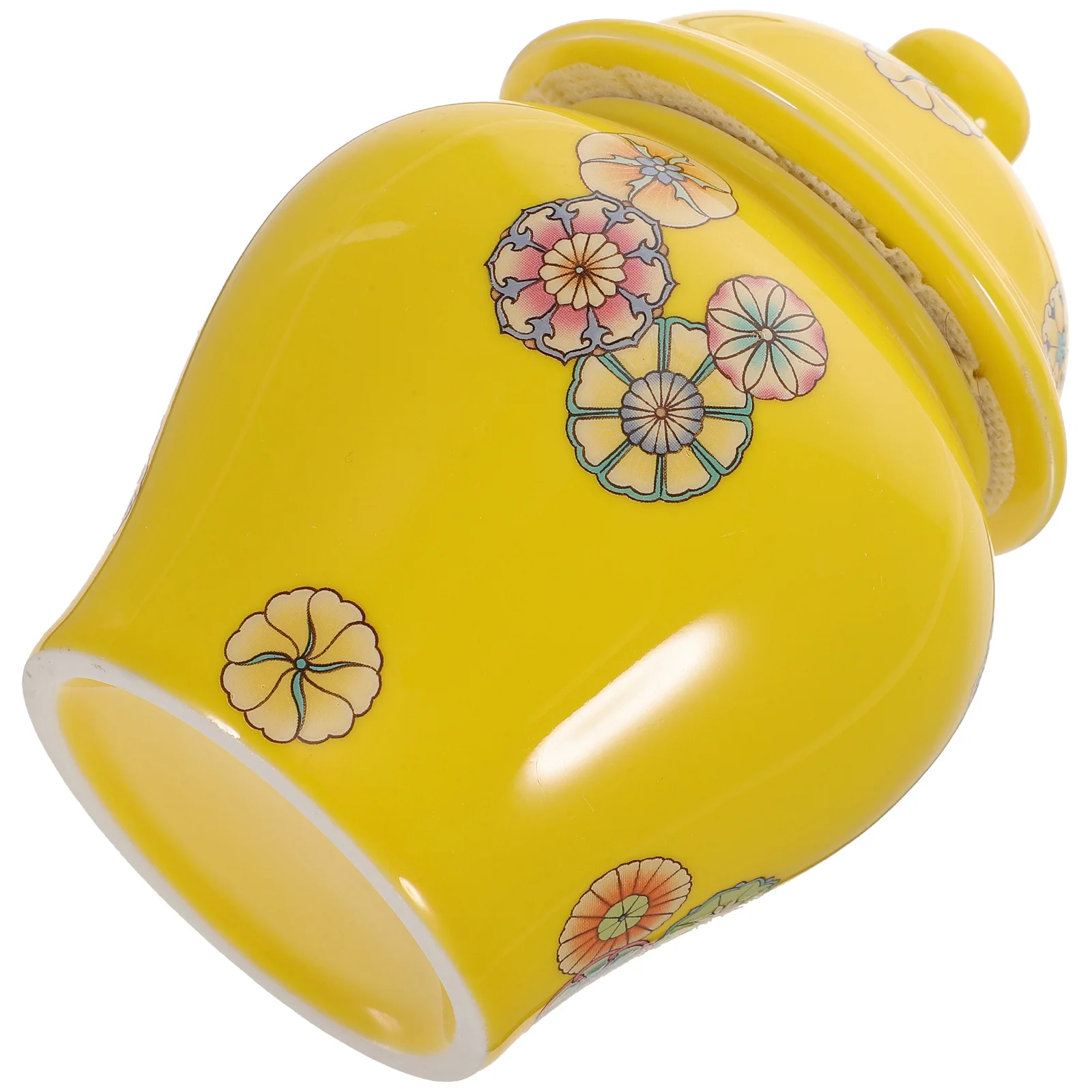 

Ceramic Tea Jar with Lid Sealing Storage Container for Loose Leaf Tea Coffee Candy Dry Food Kitchen Canister Decorative