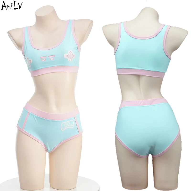 AniLV Women Anime Cute Game Swimsuit Costume Cosplay