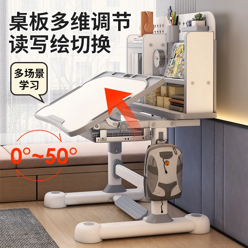 Children's study table household liftable primary school students tutoring training class writing desk school desks and chairs s