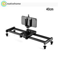 YELANGU L140T-A 40cm Photography Slide Rail Track Carbon Fiber Tracking Slide Smartphone Camera Follow Shooting Tool + BallHead