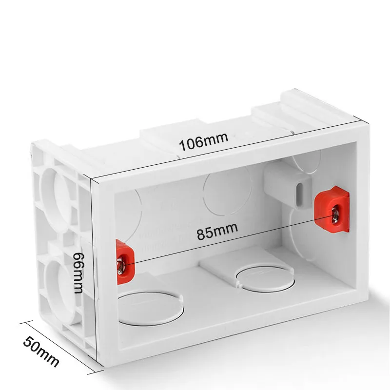 10pcs Good Quality Electrical Equipment Supplies Knockout Box 3*3 Pvc Switch Socket MK Box Combination Cable Laying Box