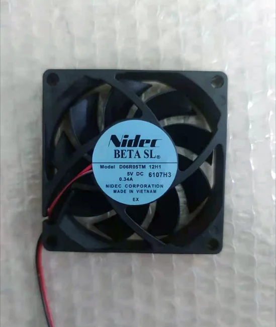 NUOVO ORIGINALE 0.34A D06R05TM 12H1 5V 0.34A 6015 60x60x15mm VENTOLA DI RAFFREDDAMENTO RADIATORE