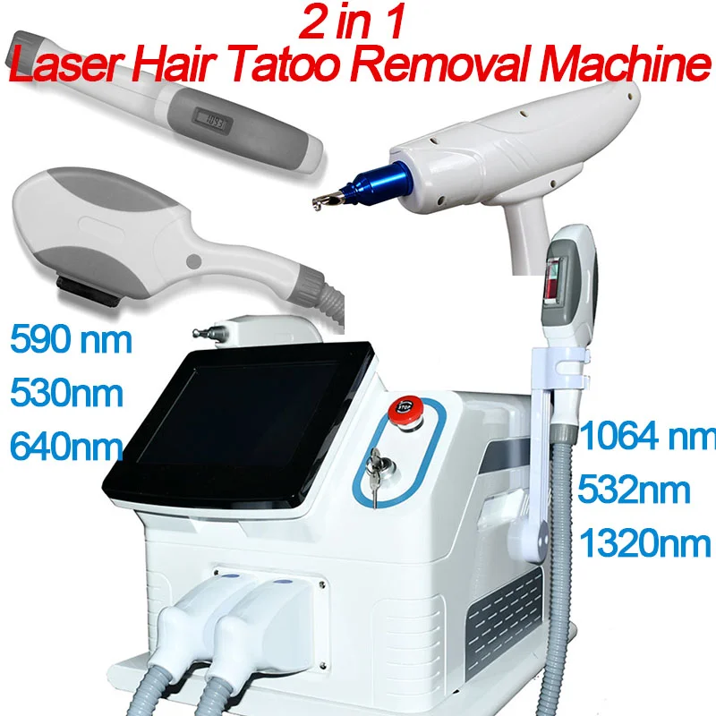 2 In 1 Diode Laser OPT IPL Hair Removal Machine Professional  emove Tatto Device Full Women Painless permanent hair removal