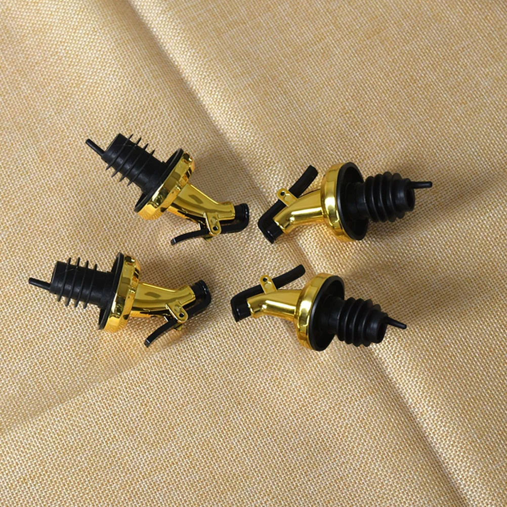 

10Pcs Press Type Oil Bottle Spout Stopper Spiral Pourer Nozzle Leakproof for Olive Oil Vinegar Liquor Kitchen Use