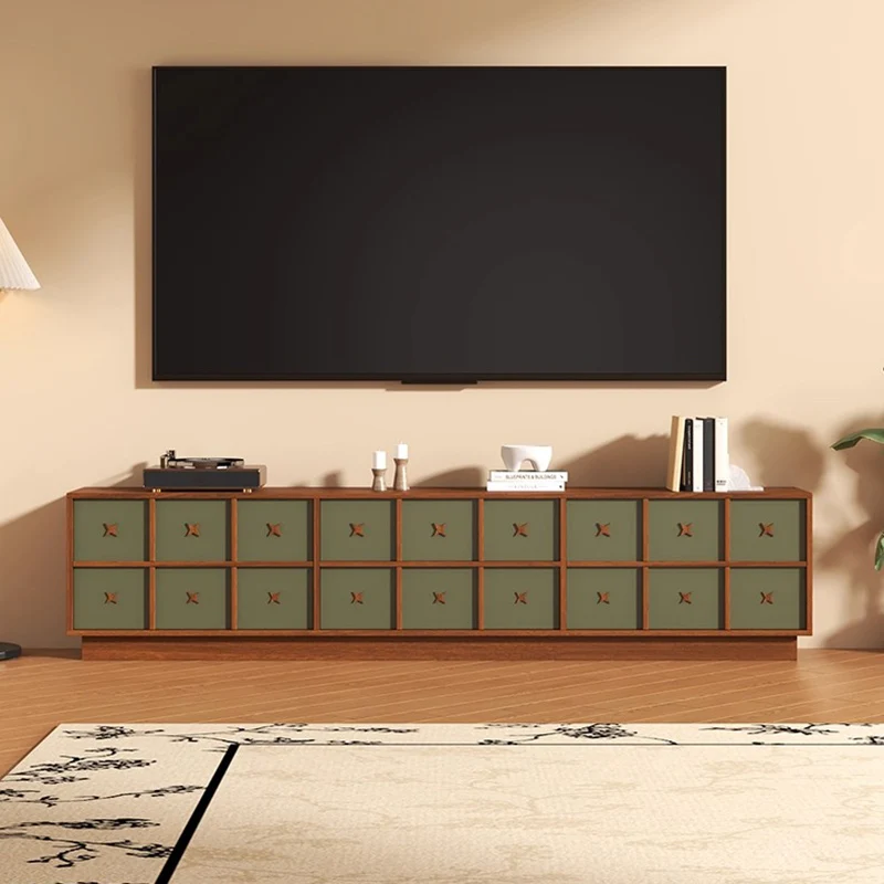 

Aesthetic Chinese Style Tv Table Drawers Retro Farmhouse Floor Tv Stand High End Media Cabinet Mobili Per La Casa Home Furniture