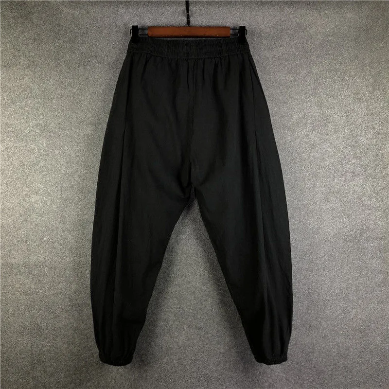 ARENS argo Harem Pants High Street Hip Hop Length Men's Clothing Sweatpants Autumn Winter Black Big Size 42