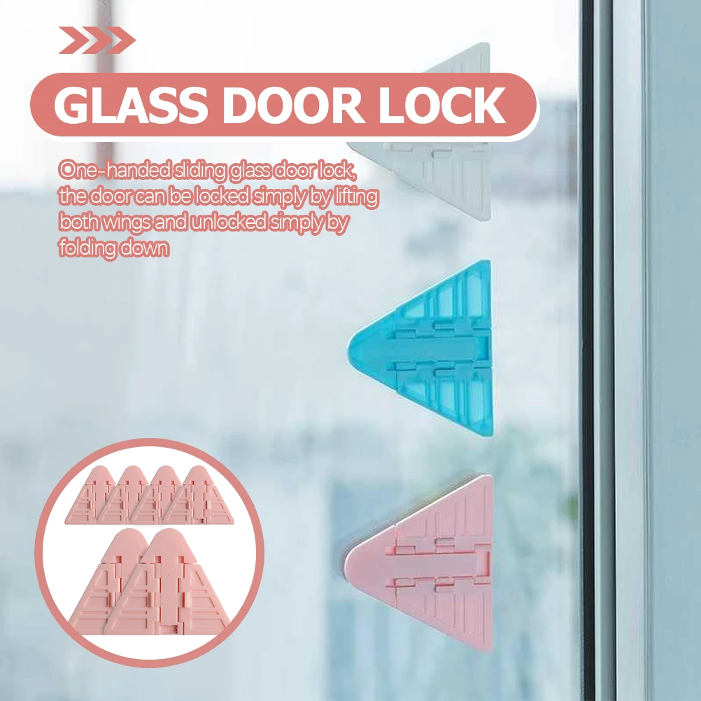 

6 шт. предохранительный замок для раздвижных окон, дверей, защита от детей, инструменты не требуется, простая установка, работа одной рукой, безопасность для малышей