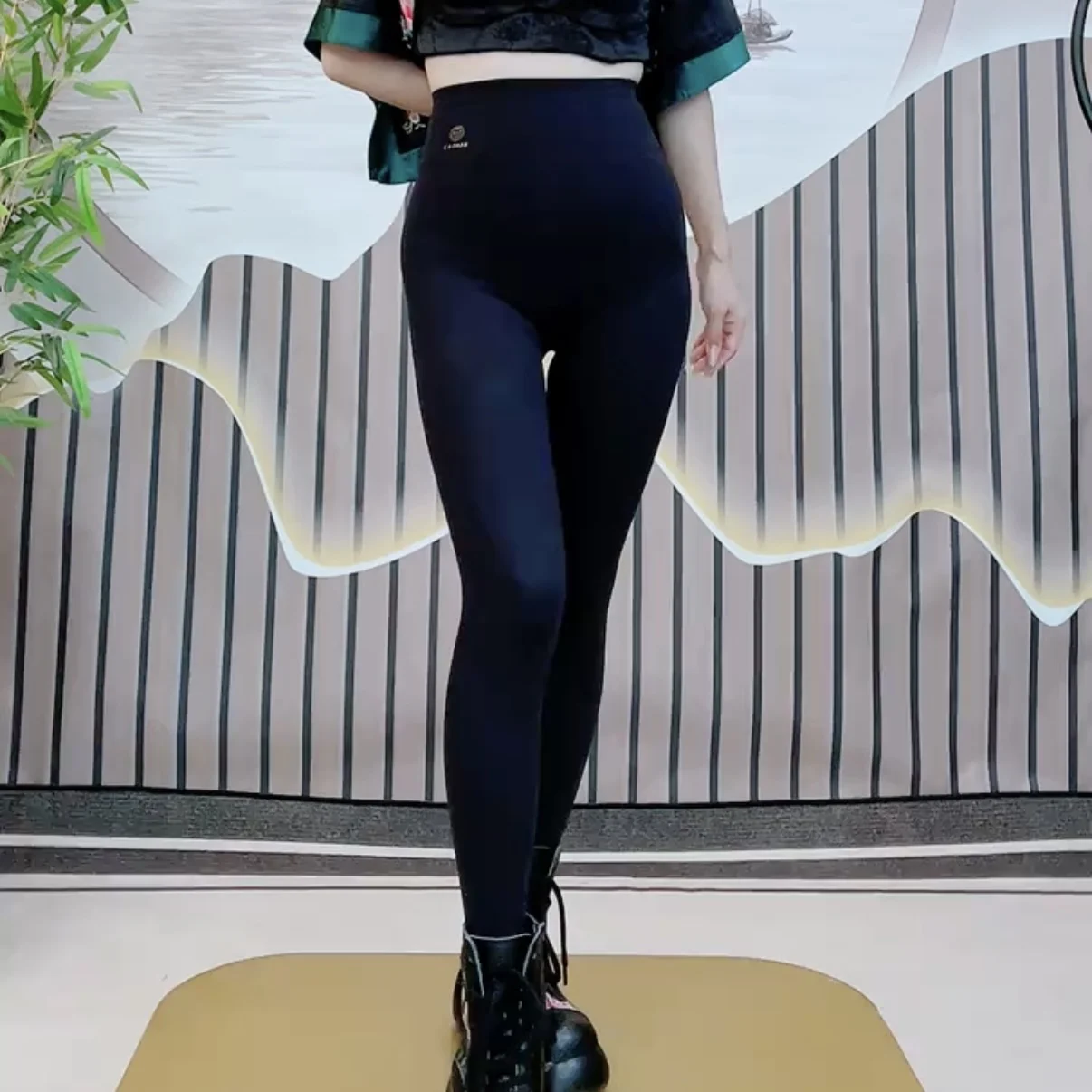 

High Waist Fce Lined Slimming Yoga Pants Autumn Winter Sl Invisible Women's Faionable Base Layer Trousers