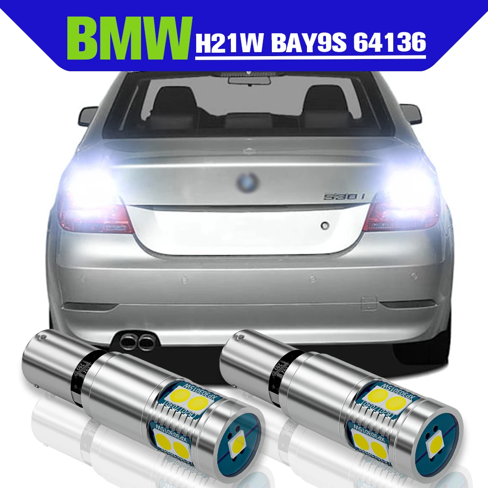 

Reverse Light Accessories 2x LED H21W BAY9S 64136 Backup Lamp For BMW F30 F80 F31 G30 F90 F11 G31 E61 X3 G01 F97 X6 E71 E72