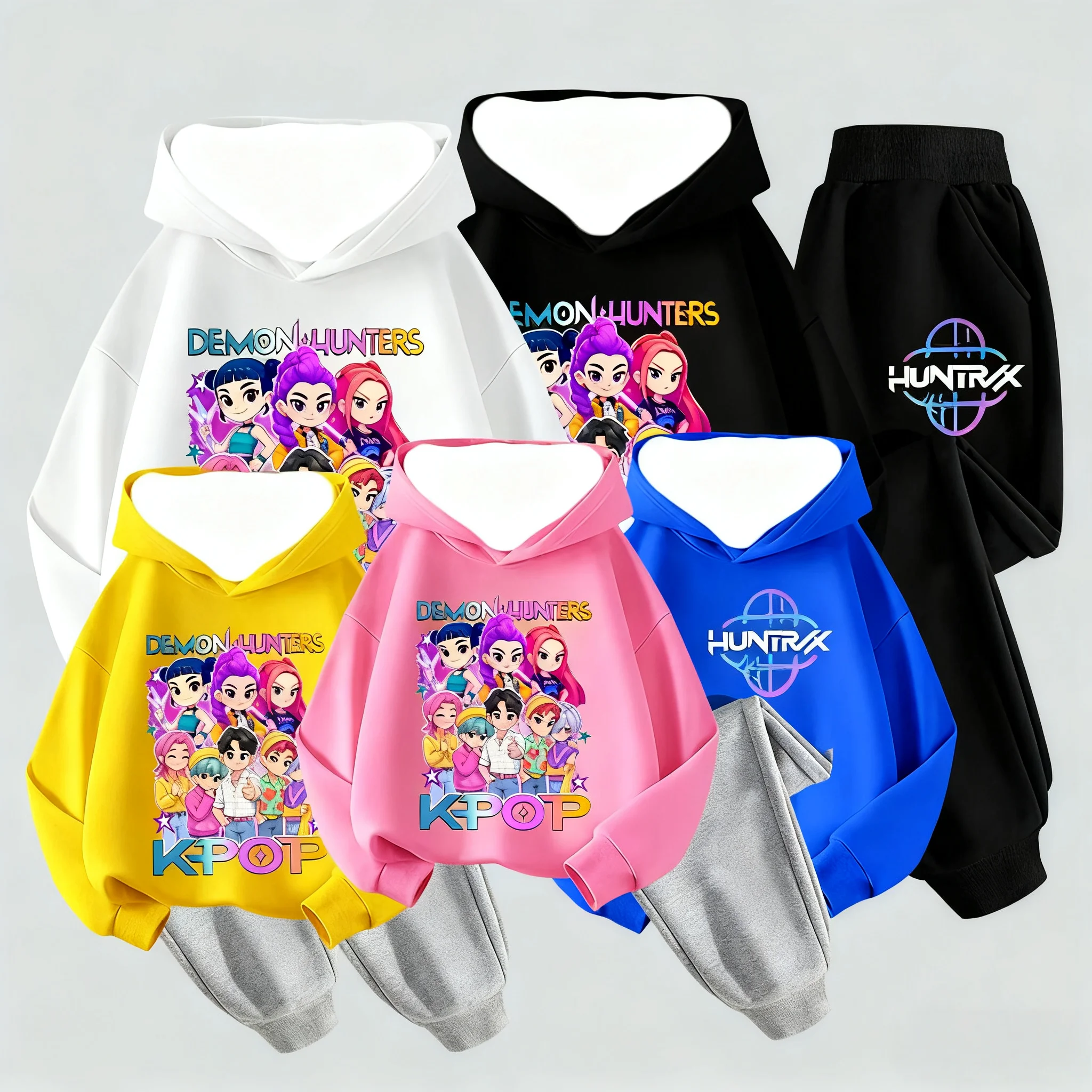 

Осенне-зимний комплект с капюшоном Y2K, охотничья команда ведьмы с принтом, ленивый стиль, спортивный тренд, женские уличные 3D даляньские штаны с капюшоном для взрослых