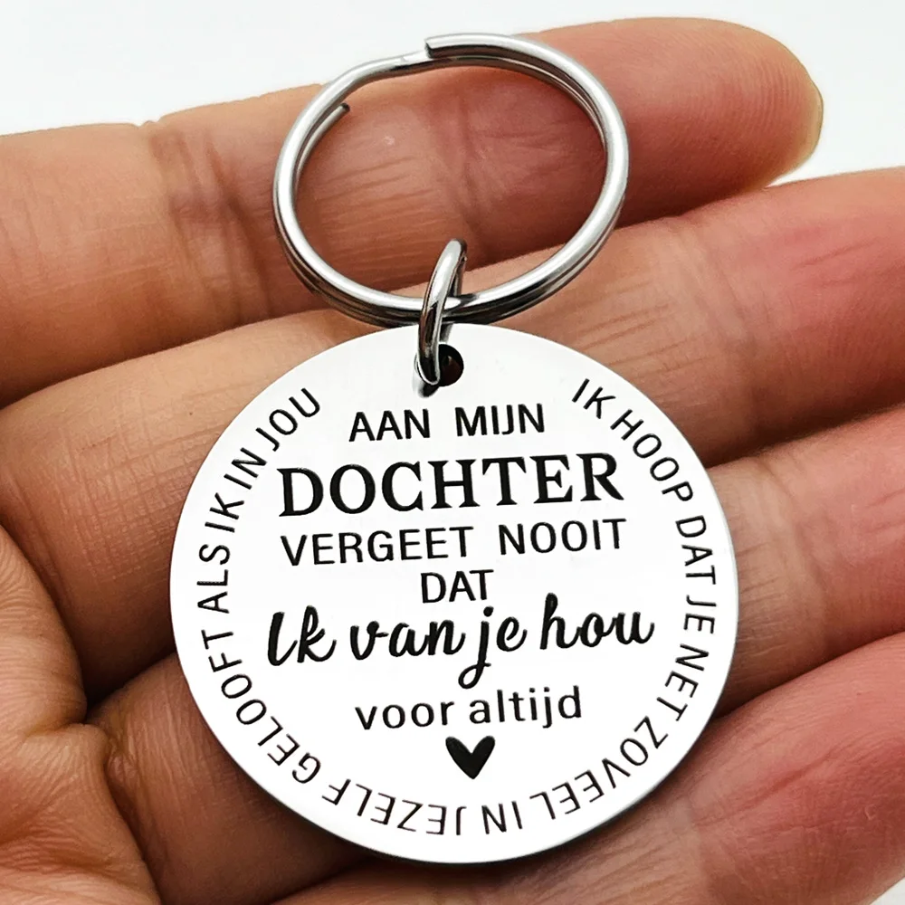 Dutch Language Keychain Graduation Gift for Son Daughter Inspirational Gift Best Gift Idea for Son Daughter Birthday Gifts