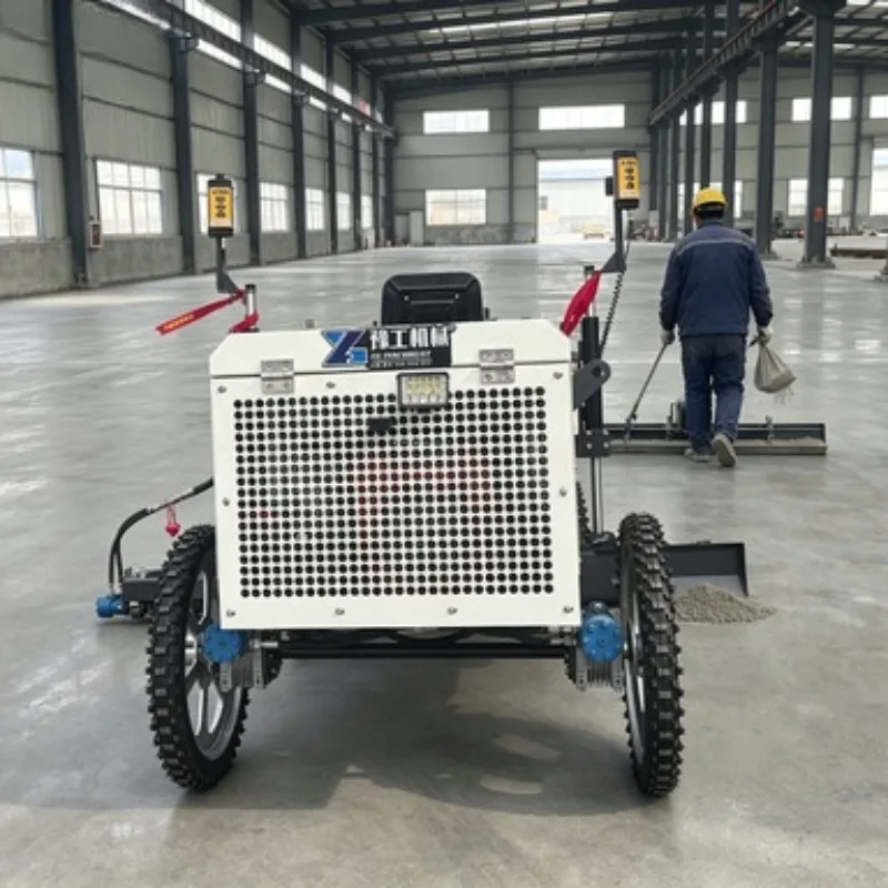 2.5m Auger Paving Laser Screed Concrete Leveling Machine Walk Behind Screed Floor Finisher for Airport Runway Project  