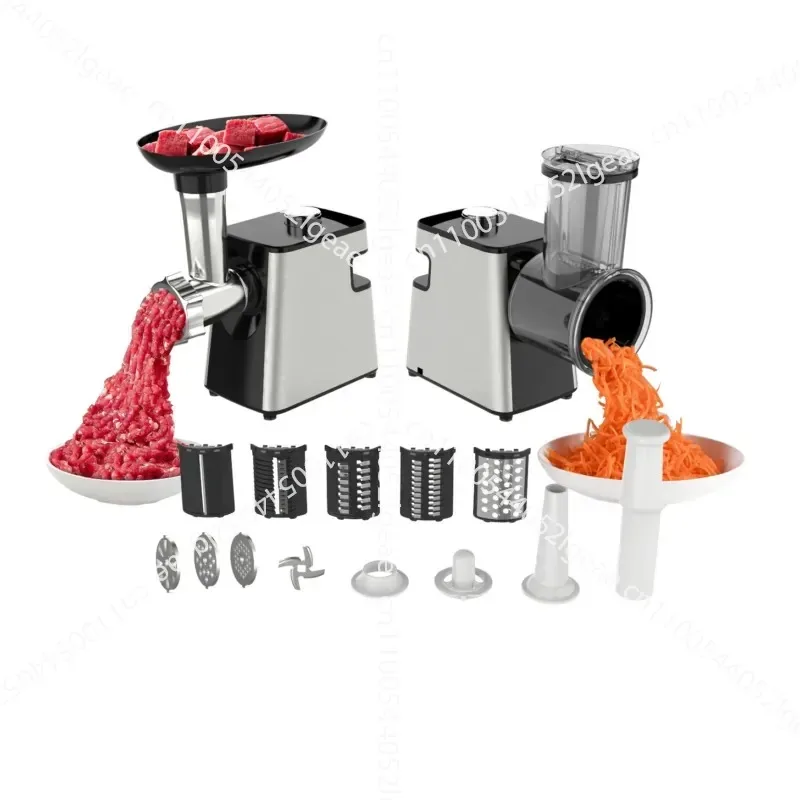 Sausage Machine Meat Grinder, Two-speed Gear Adjustment, Vegetable Cutter, Slicing