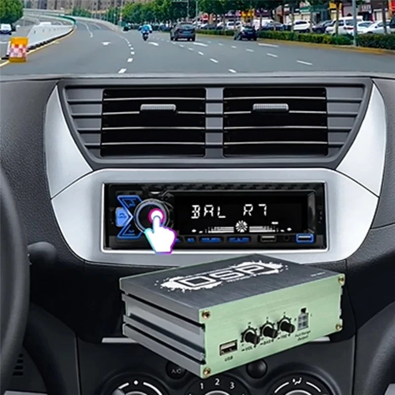 

【Flash Sale】DSP Digital Audio Amplifier 4 In6 Out Audio Processor Enhancement Sound Quality Effect