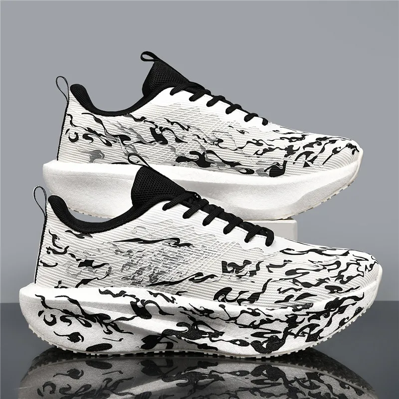 

2025 Новые мужские спортивные кроссовки для студентов, сверхлегкие гоночные кроссовки с амортизирующей сеткой для подростков