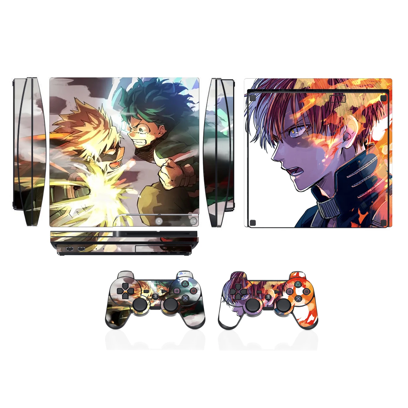 2701 Vinyl Haut Aufkleber Protector für Sony PS3 Slim PlayStation 3 Slim und 2 controller skins Aufkleber