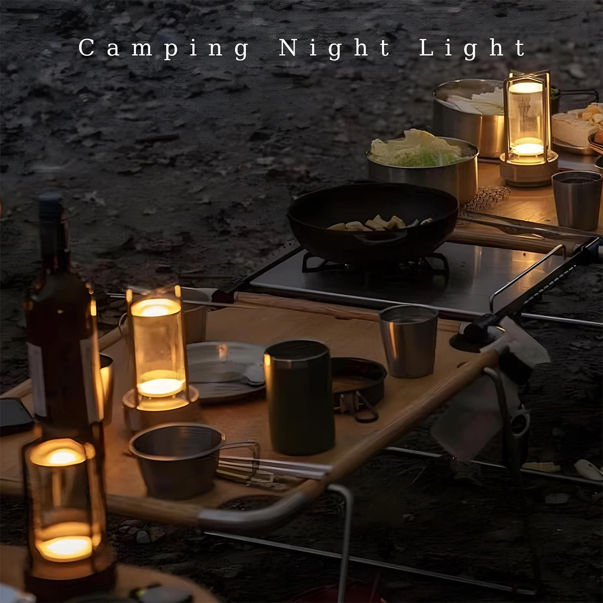 Led Touch Night Table Lamp Indoor Plastic Light Rechargeable Touch-sensor-desktop Lights Restaurant-creative Decorative Wireless