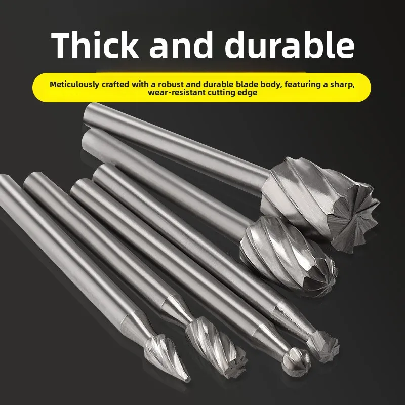 3mm Wood Peeling / Plastic Polishing / Carving Engraving/ DIY Power Tool Ac Shank Woodworking Grinding Head Rotary File Burr Bit