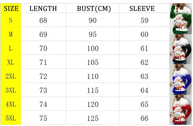 Women's Sweatshirt 3D Prints Christmas Theme Kawaii Graphics Long Sleeve T Shirt Casual Loose Fit O Neck Tee Long Sleeve Tops
