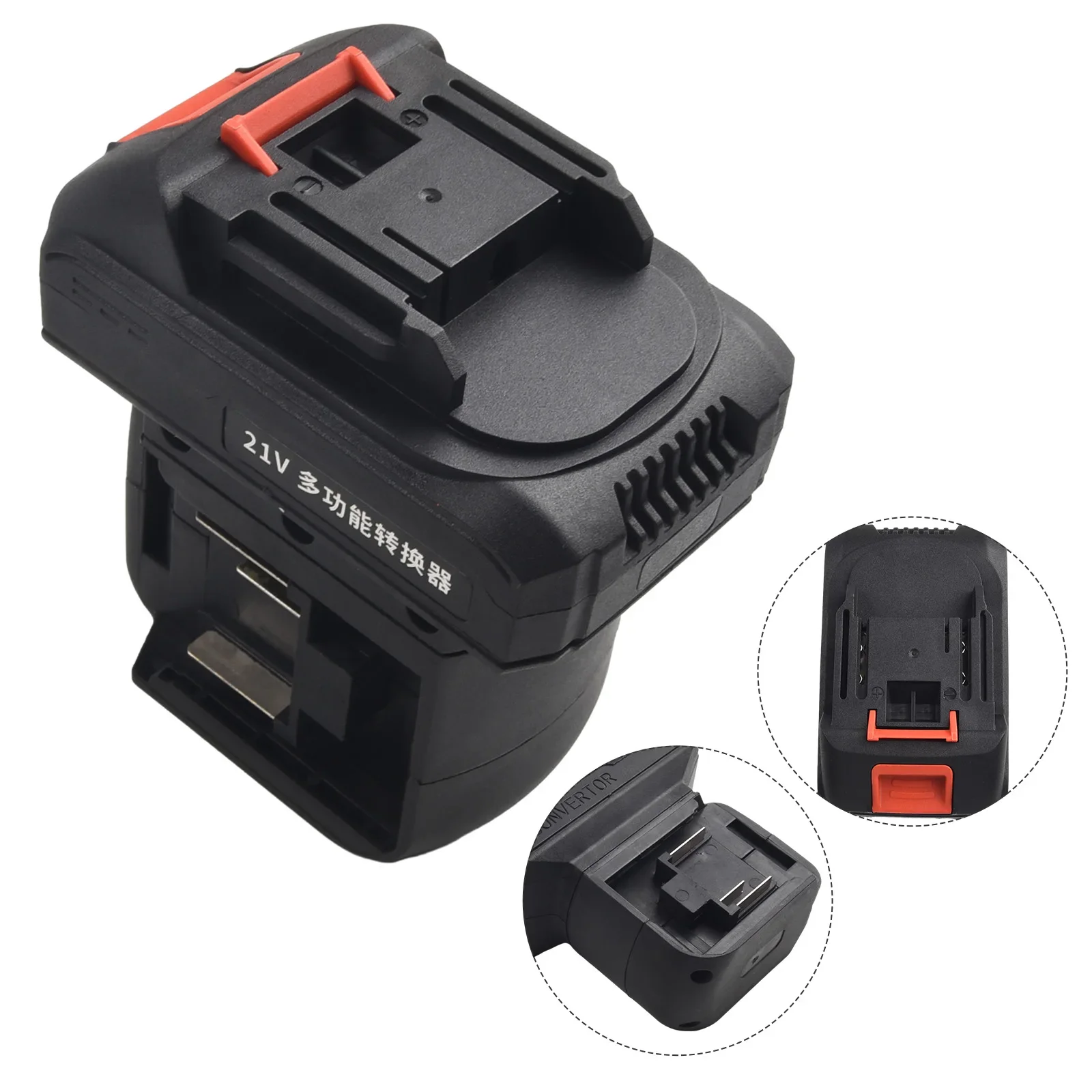 

2 In 1 Battery Converter For Maki-Ta Impact Drill Wrench Screwdrivers Worklight Connected To An External Charger