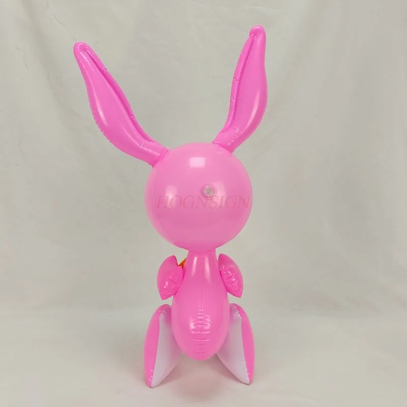 Large Pvc Toys Inflatable Animals 2-4 Years Lovely Radish Rabbits Kindergarten Children\'s Toy Funny Birthday Party Gifts 2021