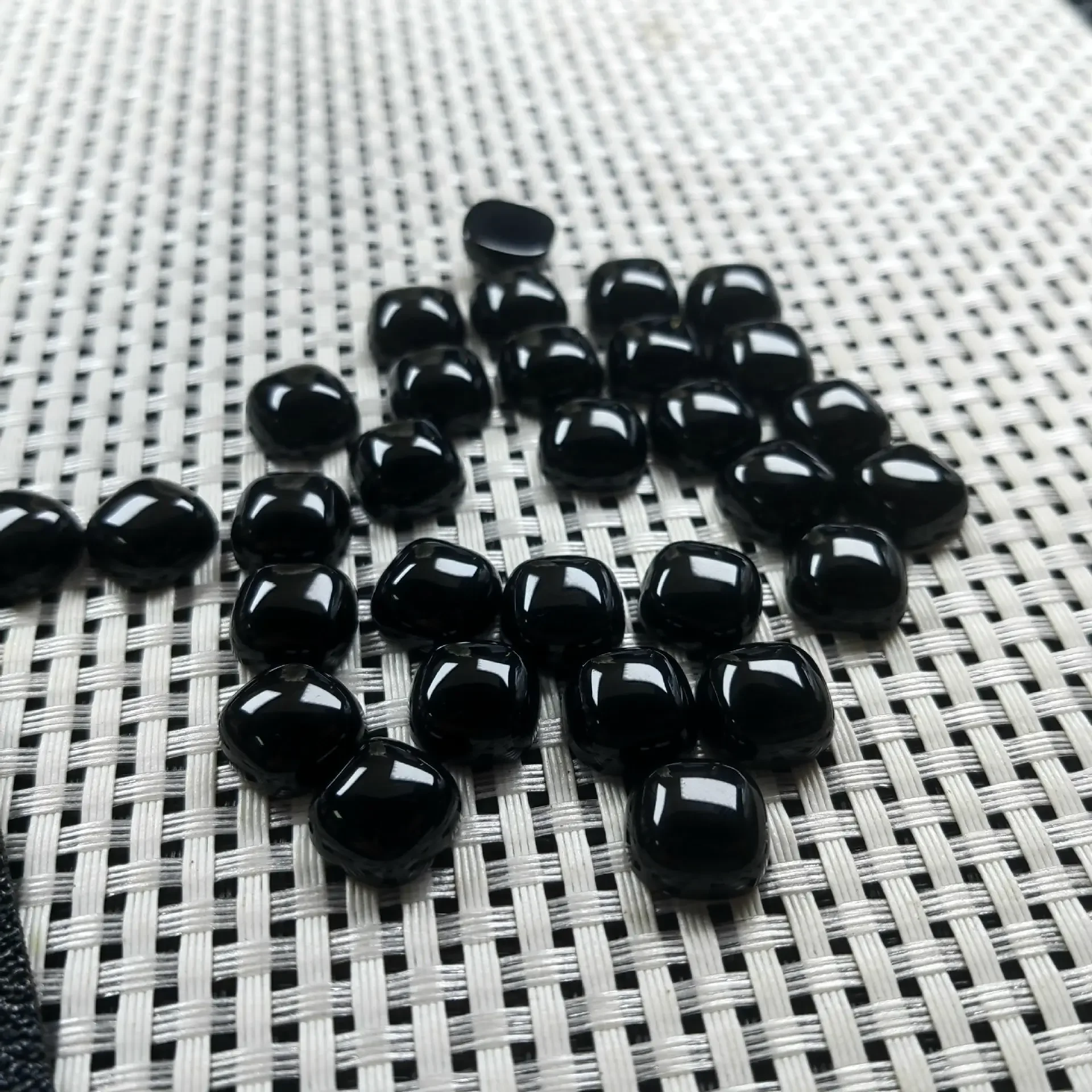 Wholesale 10pcs/pack Natural Black Agate Onyx,Green Agate,Red Agate 8mm 10mm Cushion Cabochon Square Gemstone Jewelry Ring Face