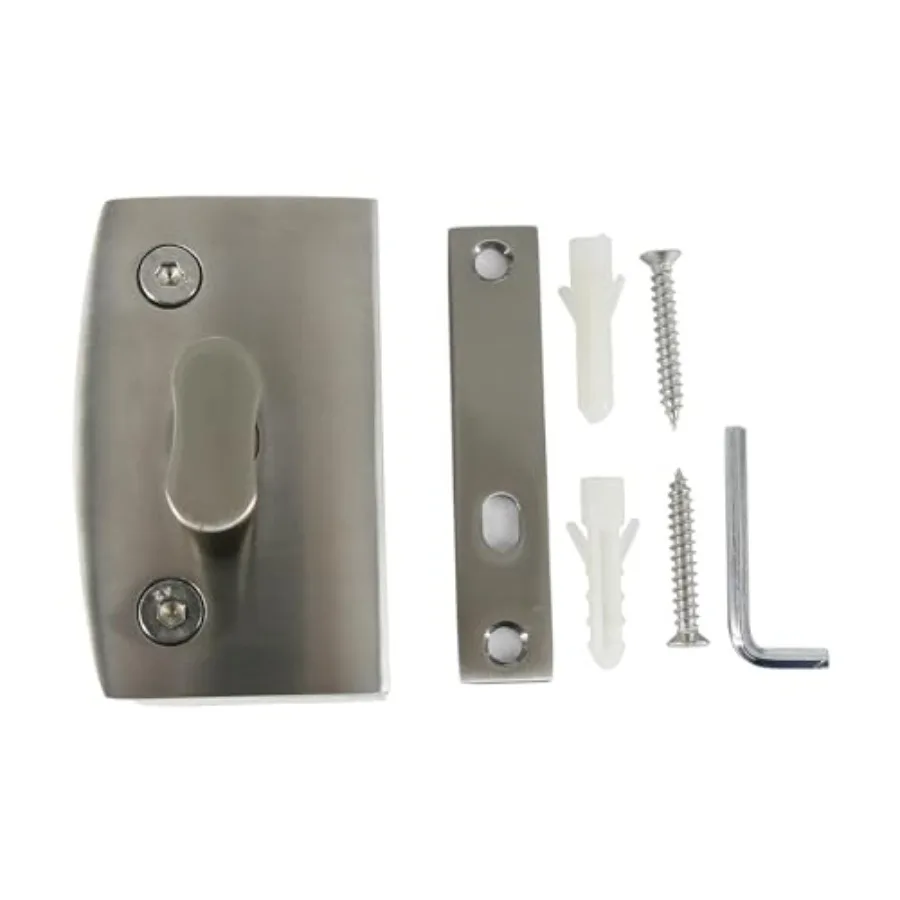 

Stainless Steel 304 Garde Wall to Glass Shower Door Lock for 3/8" ~ 1/2" Thickness Glass - QL-4002