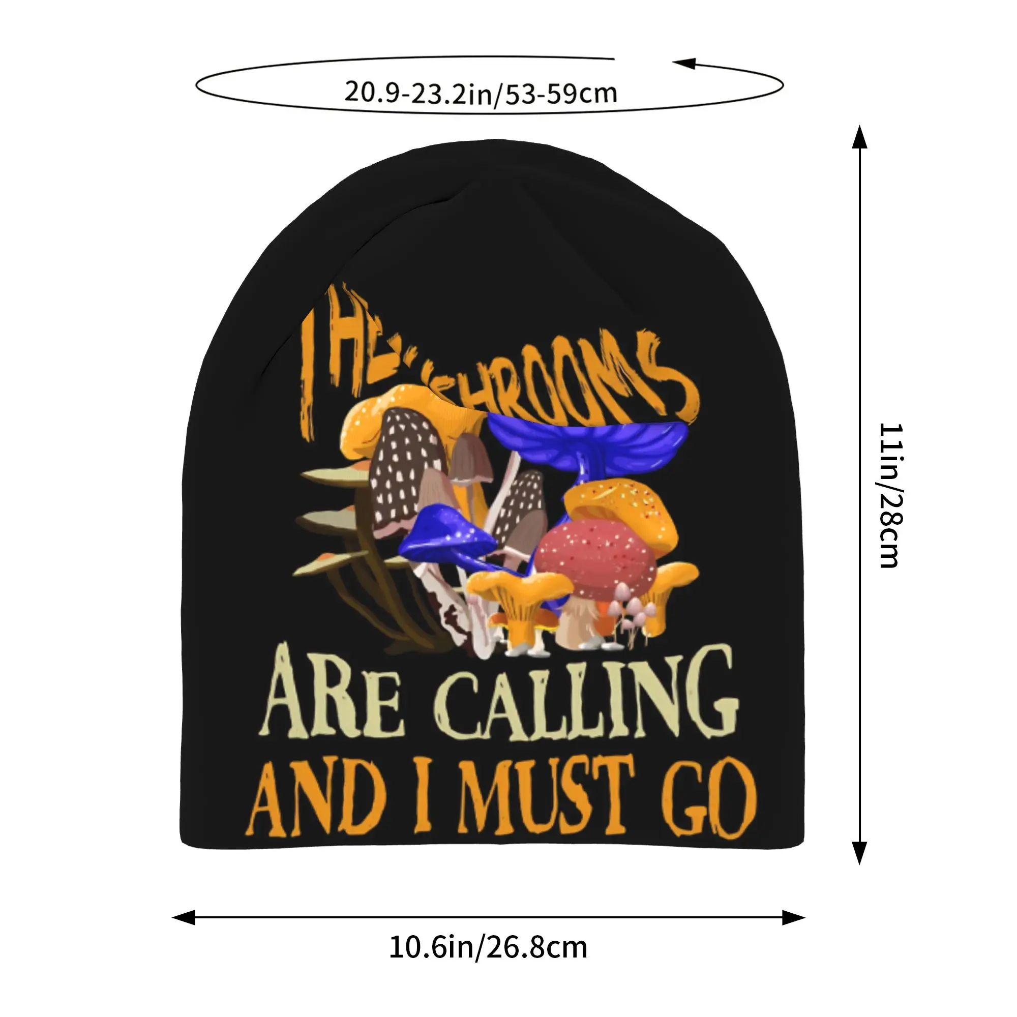 Lightweight Mushrooms Are Calling Slouchy Beanie for Men Women Daily Work Skull Cap