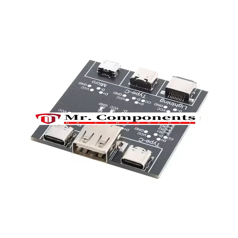 DT3 USB Cable Tester Data Cable Detection Board for Mobile Phone Micro Type-C Fast Charging Cable Short Circuit on-Off Switching