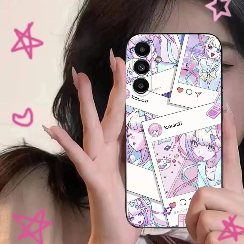 Чехол для телефона NEEDY GIRL OVERDOSE для Samsung S24, S21, S22, S23, S30, Ultra, S20, Plus, Fe, Lite, Note, 10,9,5G, черный мягкий чехол