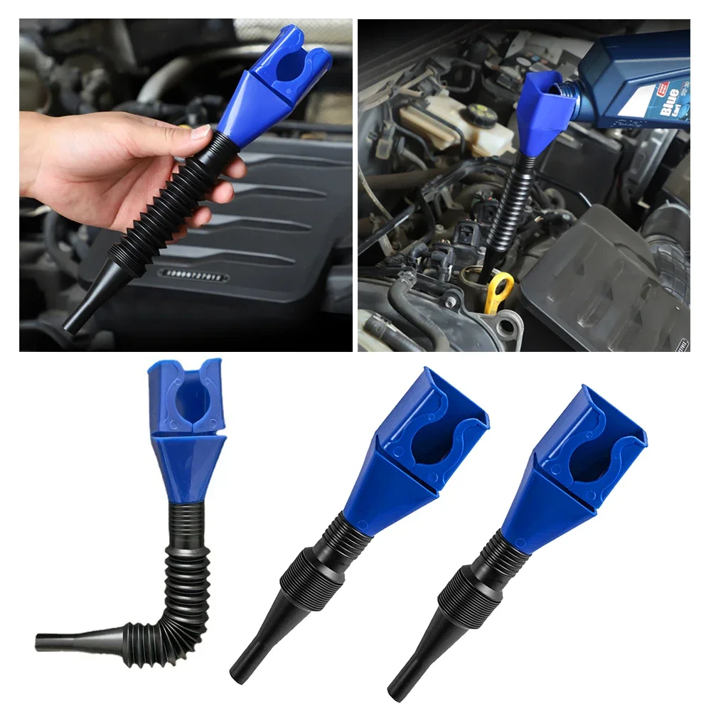 

1/2/3PCS Car Refueling Funnel Gasoline Foldable Funnel Hose Funnels Tool Auto Motorcycle Mouth Funnels Repair Filling Tools