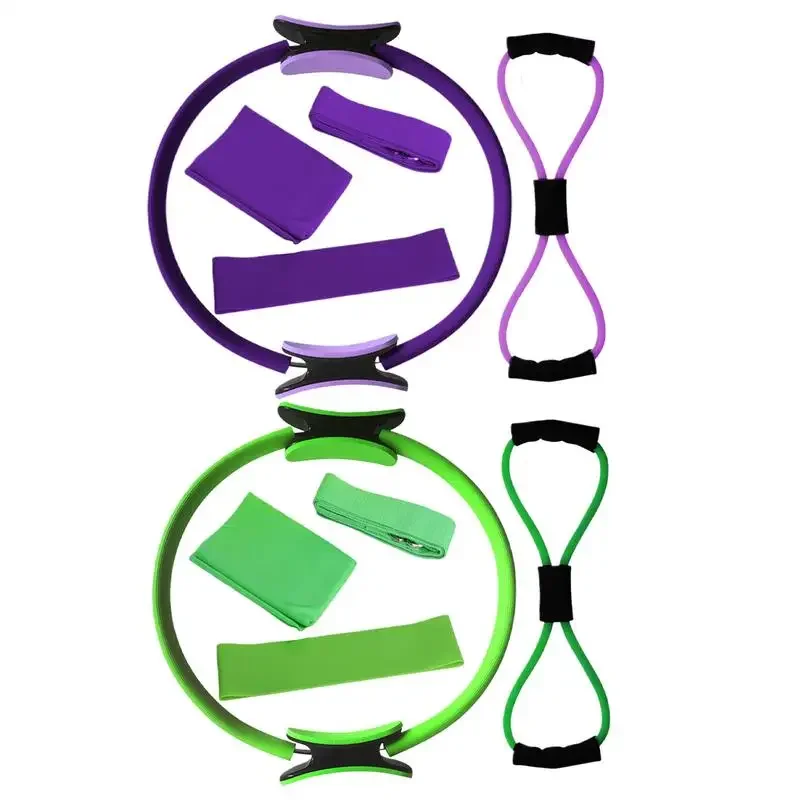 

Pilates circle Set Yoga circle beautiful back thin legs shaping Chest Expander Resistance Loop Stretching Equipment fitness yoga