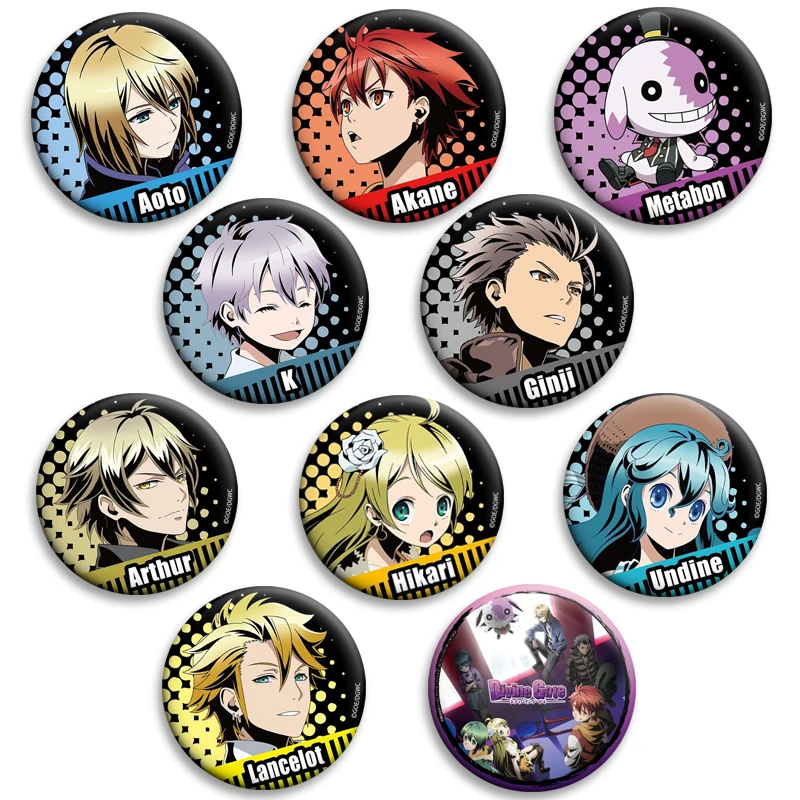 

58mm Anime Divine Gate Badge Button Pins Tinplate Brooches for Clothing Backpack Decor Accessories Jewelry Gifts Souvenir Gifts