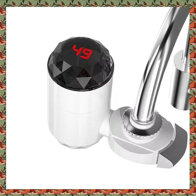 

ABLQ Kitchen Electric Water Heater Tap Instant Hot Water Faucet Heater Cold Heating Faucet Instantaneous Water Heater US Plug