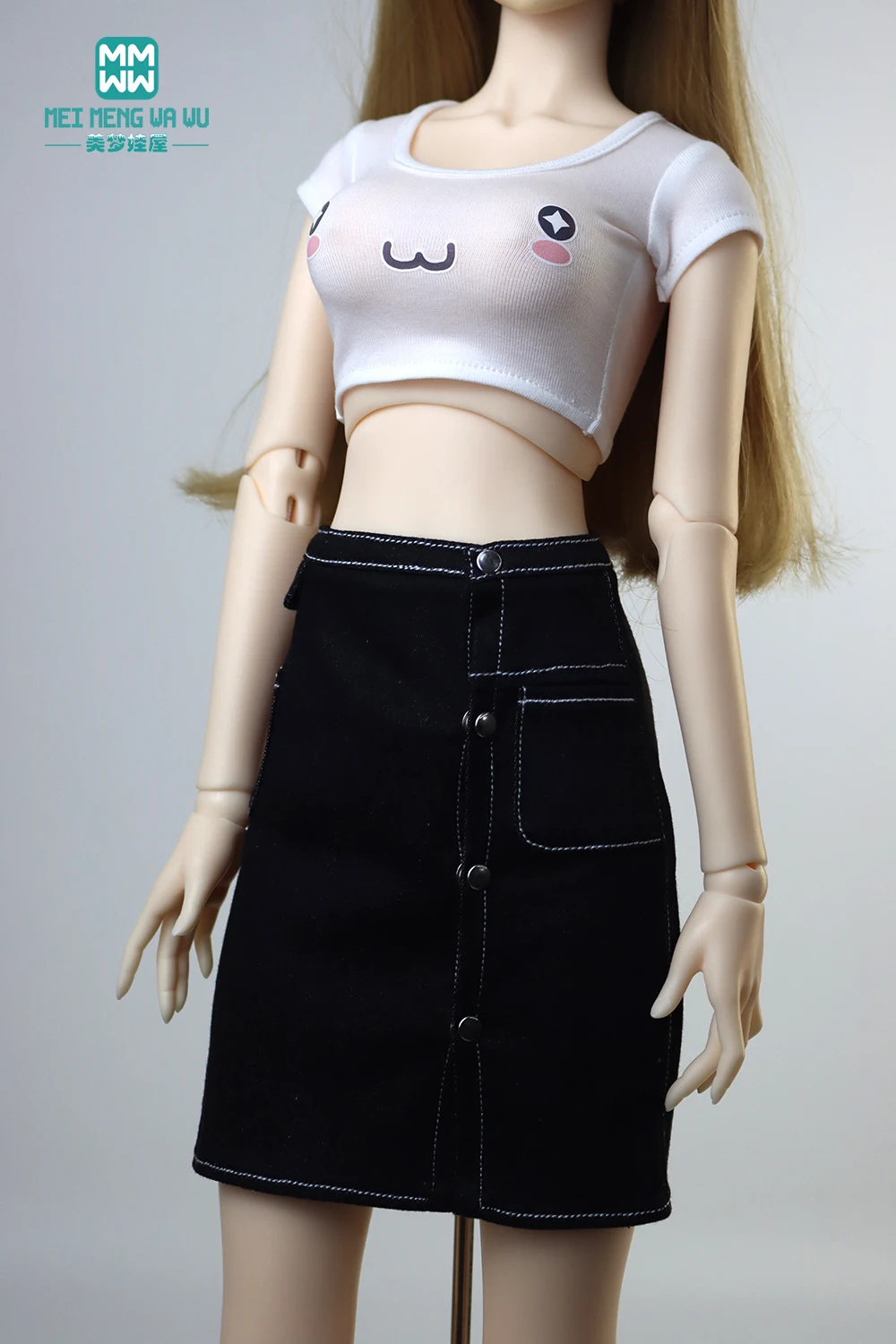 BJD Poppenkleertjes voor 28-60 CM 1/3 1/4 1/6 SD DD MSD YOSD Mode T-Shirt Meisje Gift