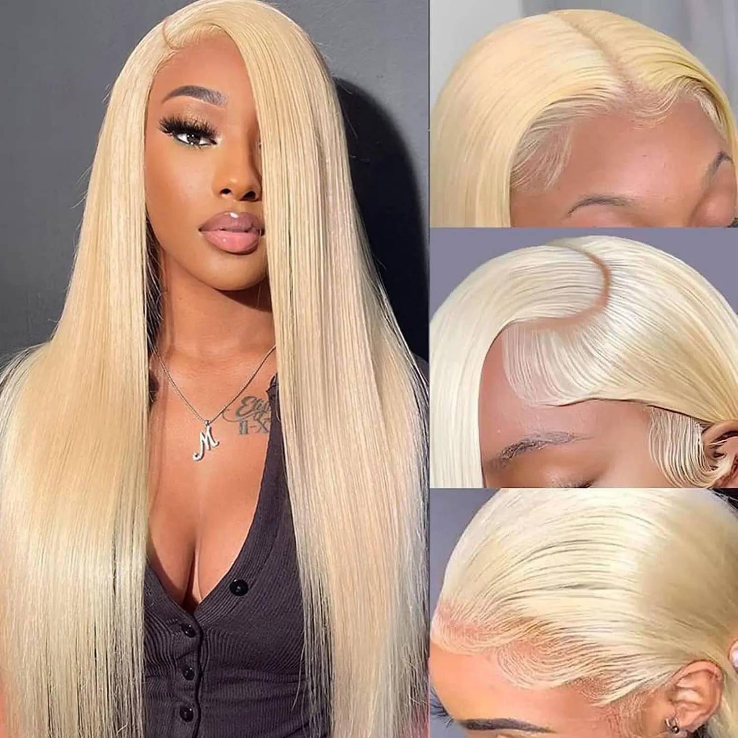 Blonde Lace Front Wig 100% Human Hair 613  Lace Frontal Wig 13x6 Straight Wigs For Women Choice Cheap Wigs On Sale Clearance