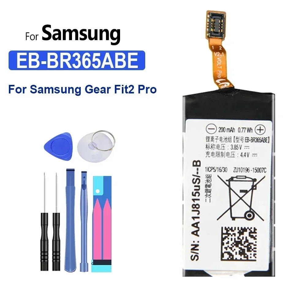 

EB-BR360ABE EB-BR365ABE Battery For Samsung Gear Fit2 Fit 2 R360 Fit2 Pro Fitness SM-R365 R365 Gear Fit 2 Pro Watch 200mAh