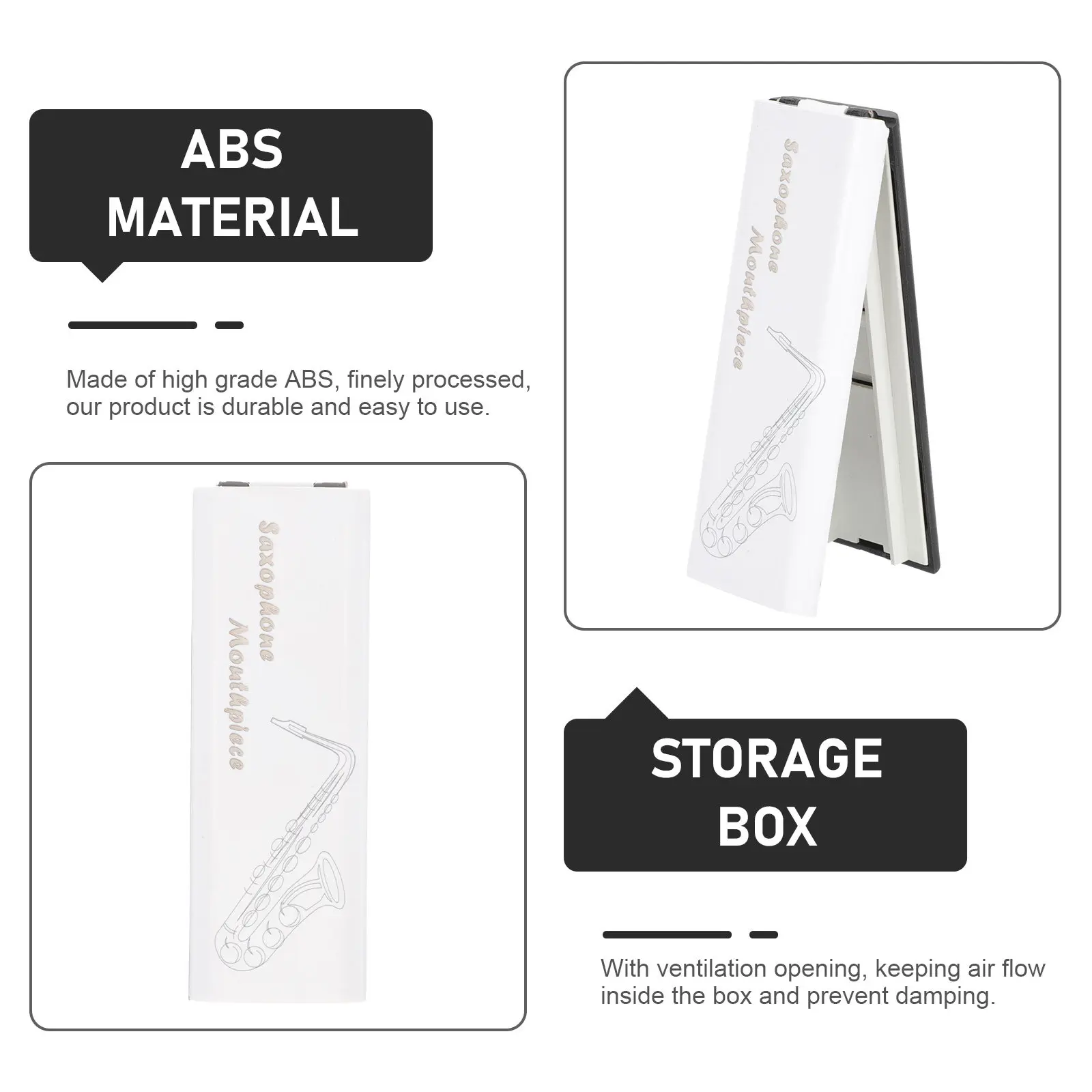 Portable Oboe Reed Holder Durable ABS Case Independent Slot Access Prevents Deformation Great Gift for Musicians
