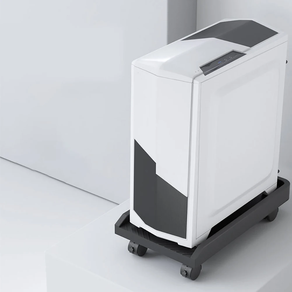 Plastic Computer Mainframe Holder Tower St Shelf Radiating Holes Design Long Lasting Strength Laptop St Storage Solution