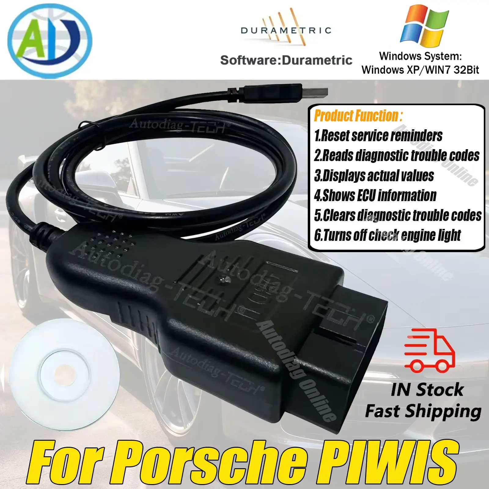 For Porsche Piwis Compatible with Durametric Diagnostic Code
