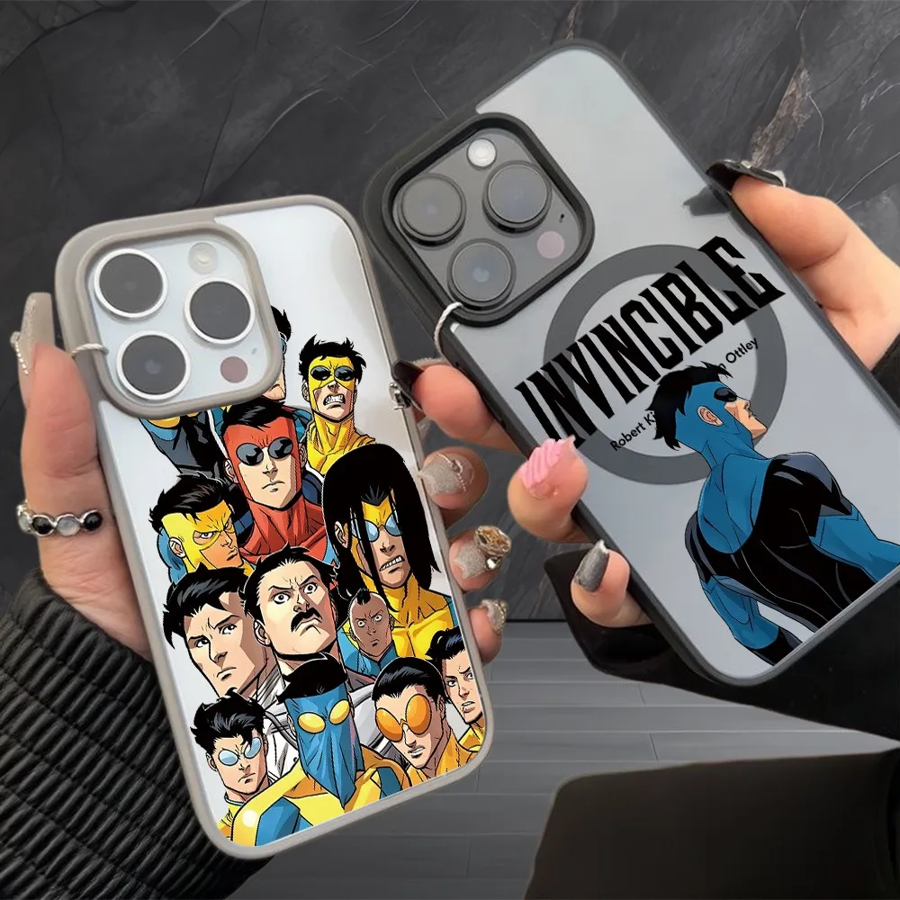 Superhero INVINCIBLE Cases for Samsung Galaxy A17 A27 A37 A57 S26 S25 A16 A36 A56 S24 S23 FE Plus Edge 4G 5G Acrylic Cover