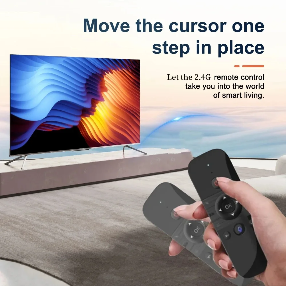 2.4G BT 5.2 Wireless Gyroscope Air Mouse Voice Remote Control Mini Keyboard IR Learning Transmitter for Android Smart TV Box PC