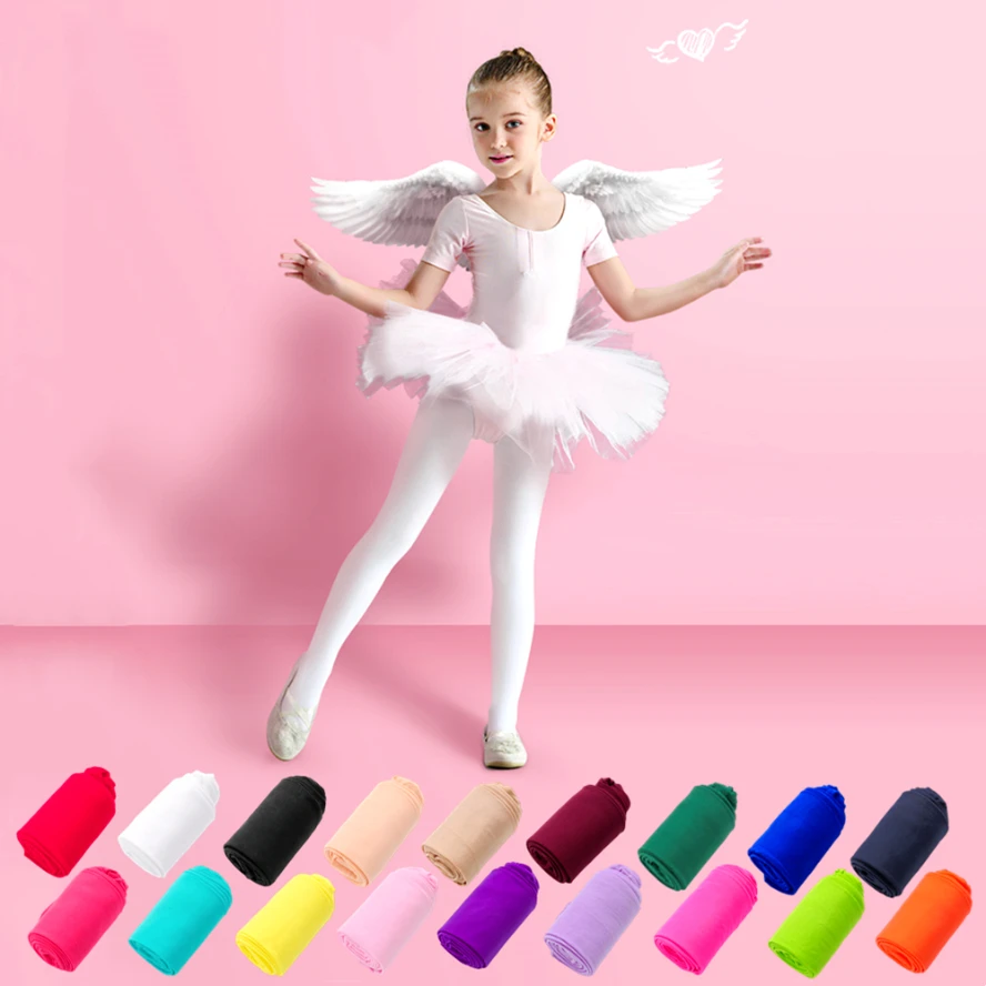 Pantimedias de baile de Ballet para niños y niñas, medias de terciopelo de Color caramelo, pantalones de calcetín para bebés