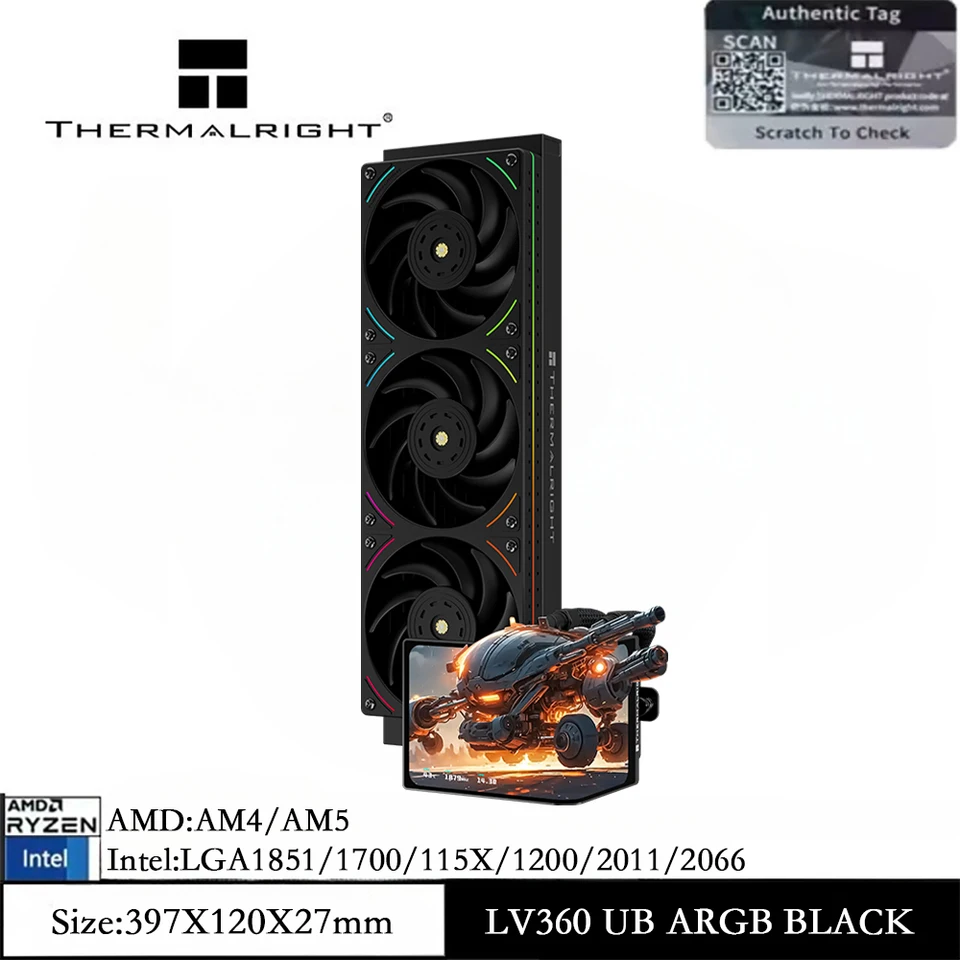Thermalright Levita Vision 360 UB ARGB BLACK Cooler líquido para