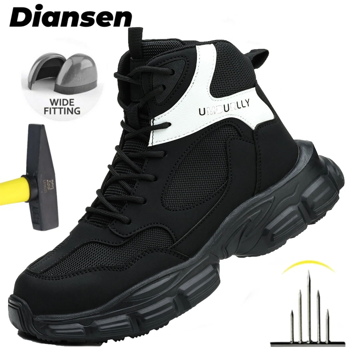 Work Boot Steel Toe - Veiligheidsschoenen voor dames met stalen neus,