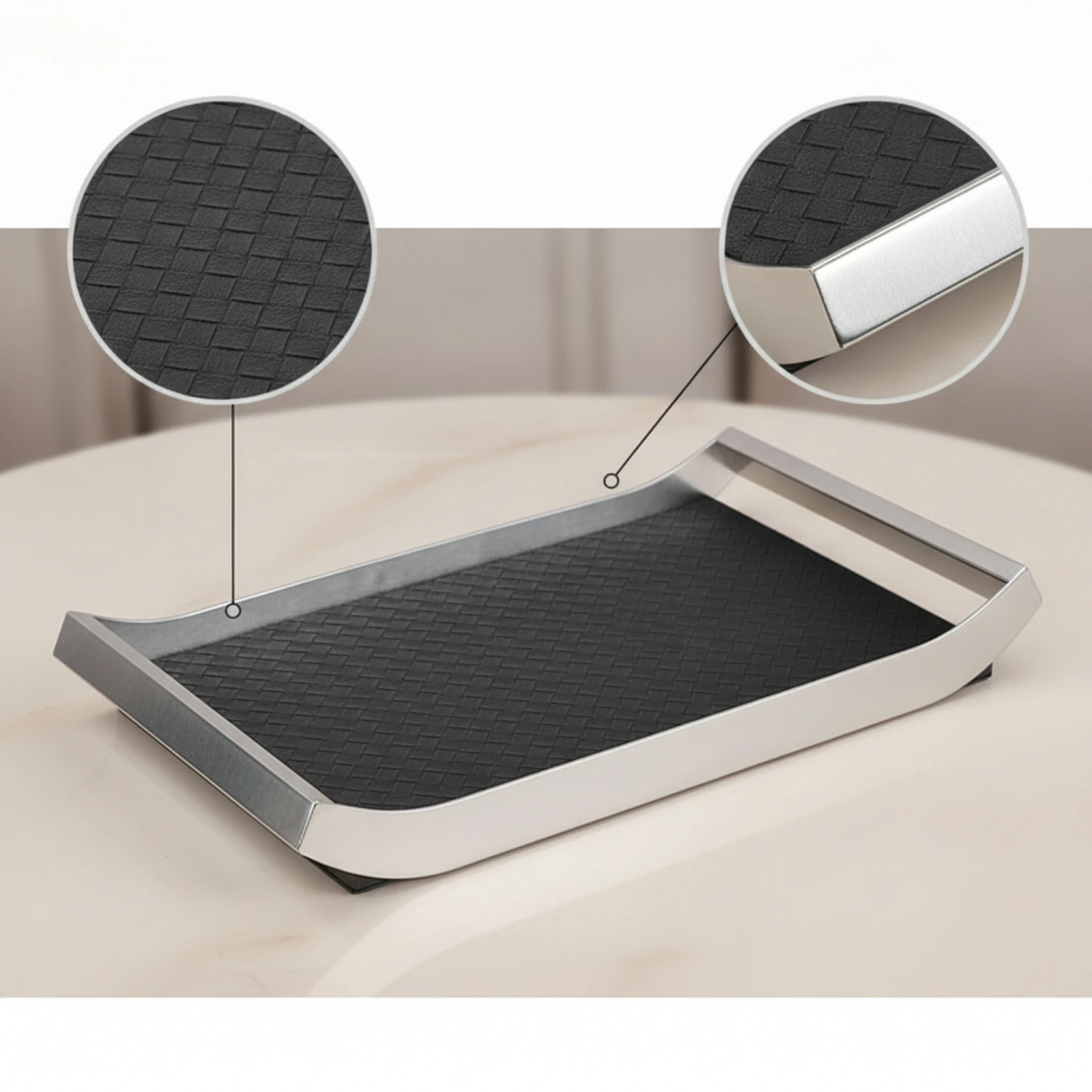 tray-with-leather-base-elegant-valet-tray-desktop-storage-organizer-premium-desktop-organizer-minimalist-for-entryway-vanity