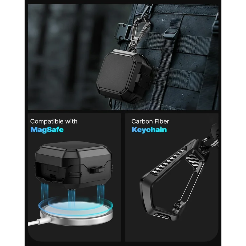  for MagSafe Samsung Galaxy Buds 4 Pro/4 Case With Safety Lock&Cleaning Kit& Keychain Case ﻿For New Galaxy Buds 4 Pro Earphone